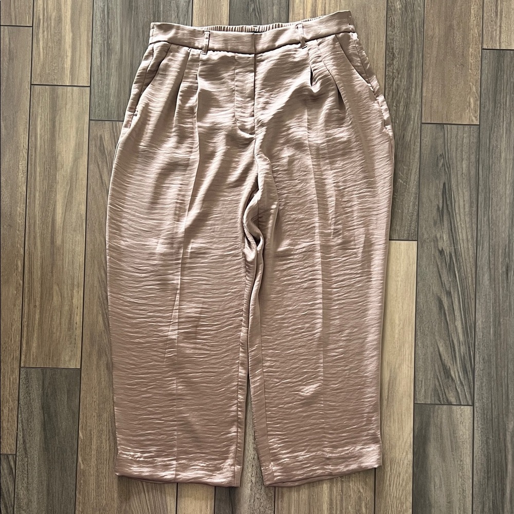Simply Vera Vera Wang Taupe Satin Trousers
